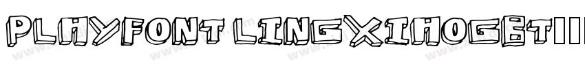 PlayFont LingxiaoGBT字体转换